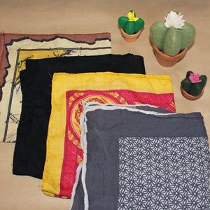 Four Bandanas/Scarves